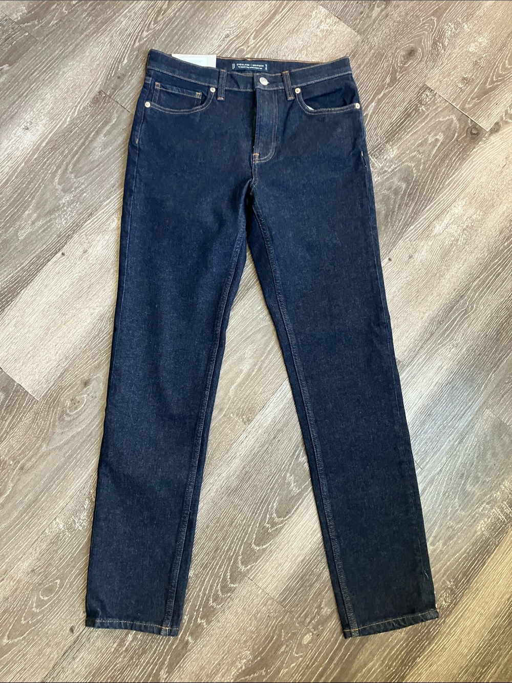 EVERLANE the Relaxed 4-Way Stretch Jean-Dark Indigo